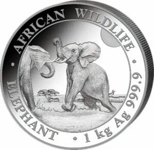 1 kg Silber Somalia Elefant 2024