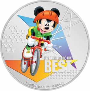 1 Unze Silber Disney Mickey Maus 2020 PP (Auflage: 2.000 | Polierte Platte | coloriert | 3.Motiv)