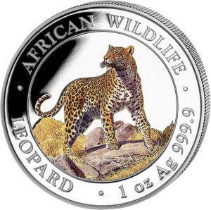 1 Unze Silber African Wildlife Leopard 2022 (Auflage: 5.000 | coloriert)