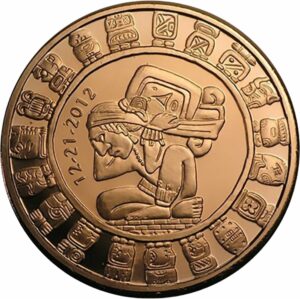 1 Unze Kupfermünze Maya Kalender