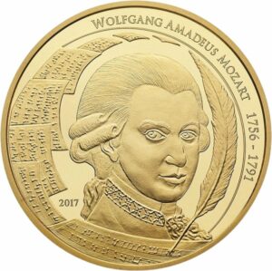 1 Unze Goldmünze Mozart 2017
