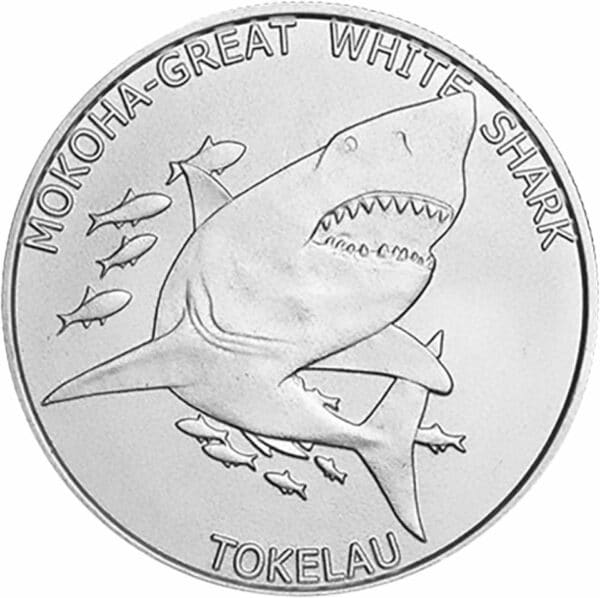 1 Unze Silber Mokoha White Shark 2015 (Tokelau)