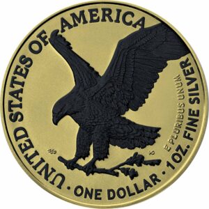 1 Unze Silber American Eagle 2021 Typ II Golden Eagle (Auflage:100 | Ruthenium)