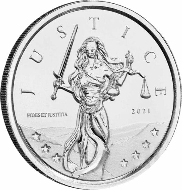 1 Unze Silber Lady Justice 2021 (Auflage: 50.000)