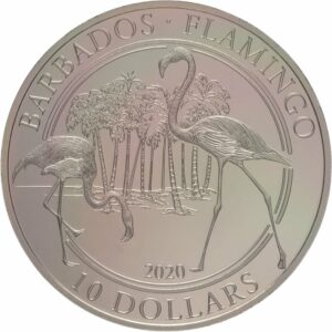 1 Unze Platin Barbados Flamingo 2021 (Auflage: 100)