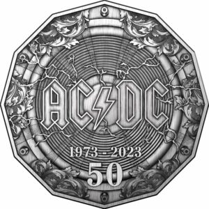Silber 50. Jubiläum AC/DC 2023 (Auflage: 5.000 | Antik Finish )