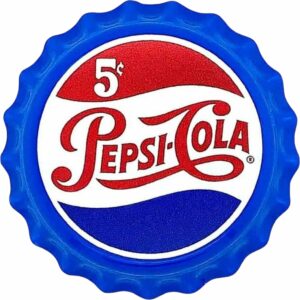 6g Silber Pepsi Kronkorken 2022 PP (Retro-Design | Polierte Platte)