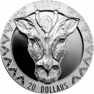 2 Unze Silber Sierra Leone Giraffe 2022 HR PP (Auflage: 500 | High Relief | Polierte Platte)