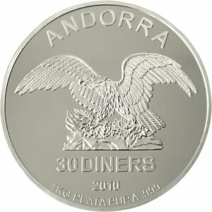 1 kg Silber Andorra Eagle 2010