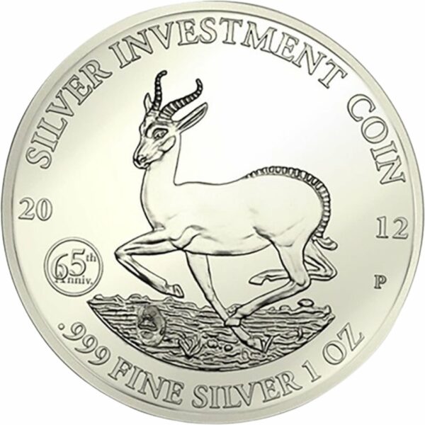 1 Unze Silber Gabun Springbock 2012