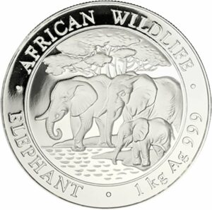 1 Kilogramm Silber Somalia Elefant 2013