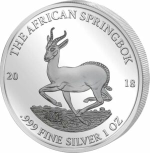 1 Unze Silber Afrikanischer Springbock 2018