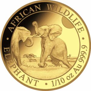 1/10 Unze Gold Somalia Elefant 2024