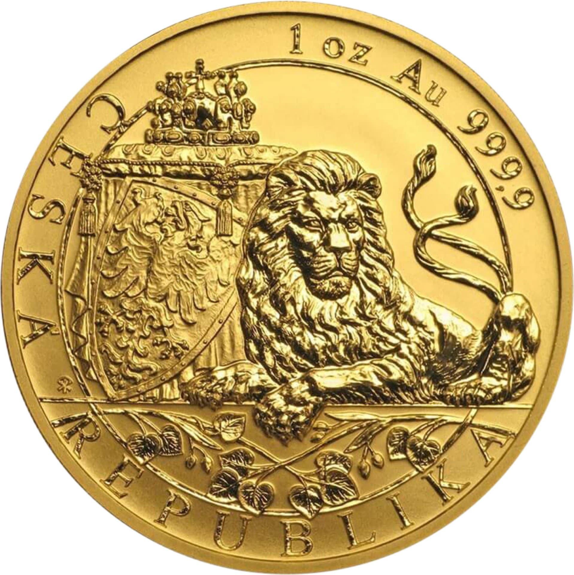 1 Unze Gold Tschechischer Löwe 2018 Reverse Proof (Auflage: 600)