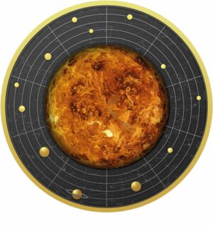 Silber Sonnensystem Venus (Auflage: 555 | vergoldet | Ruthenium)