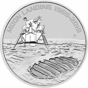 1 Unze Silber 50 Jahre Mondlandung (Auflage: 50.000 | Perth Mint)