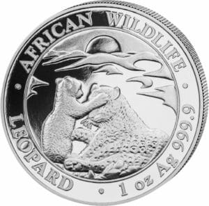 1 Unze Silber African Wildlife Leopard 2019 (Auflage: 30.000)