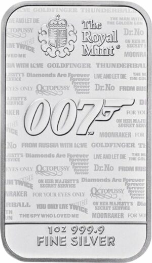 1 Unze Silberbarren James Bond 007