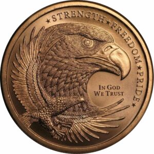 1 Unze Kupfermünze Eagle Attribute