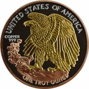 1 Unze Kupfer American Eagle 2023 Three Metals Edition (Auflage: 199)