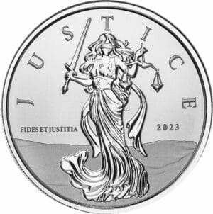 1 Unze Silber Lady Justice 2023 (Auflage: 50.000)