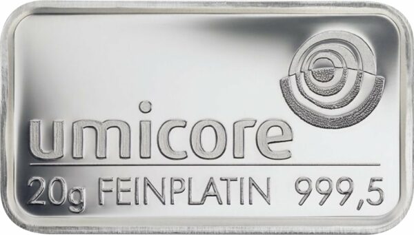 20g Platinbarren Umicore