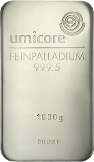 1kg Palladiumbarren Umicore