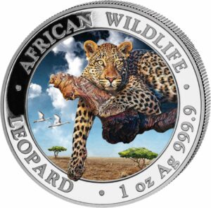 1 Unze Silber African Wildlife Leopard 2020 (coloriert | Auflage: 5.000)