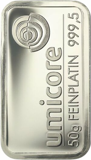 50g Platinbarren Umicore