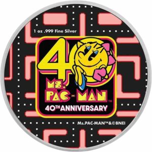 1 Unze Silber 40 Jahre Ms. Pacman 2021 (Auflage: 2.000 | coloriert)