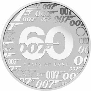 1 Unze Silber 60 Jahre James Bond 007 (Auflage: 47.500 | Perth Mint)