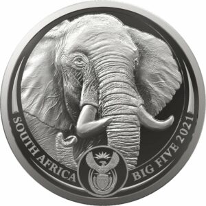 1 kg Silber Big Five II Elefant 2021 (Auflage: 100)