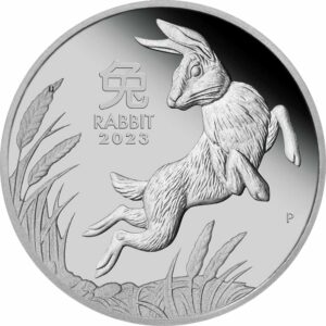 1 Unze Platin Lunar III Hase 2023 PP (Auflage: 188 | Polierte Platte)