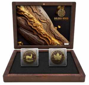 Golden Wood Set 2023 ( Auflage: 50 | teilvergoldet | 2 x 1 Unze)