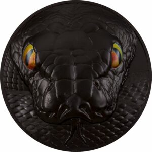1 kg Silber Jäger der Nacht Python 2023 (Auflage: 99 | Obsidian Black | Ultra High Relief)