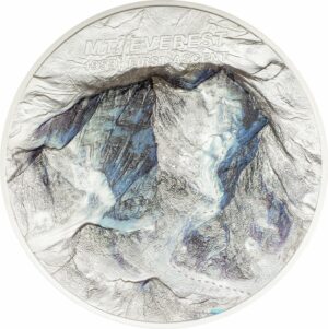 1 kg Silber Mount Everest First Ascet 2023 (Auflage: 99 | High Relief | Polierte Platte)