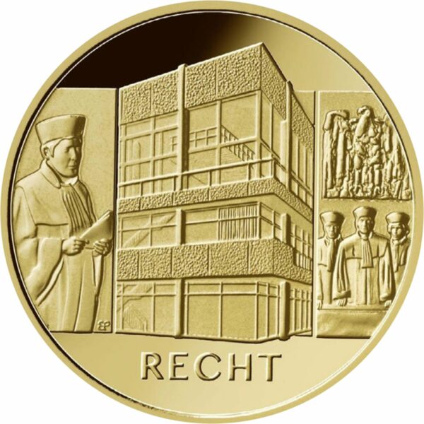 1/2 Unze Goldeuro Säulen der Demokratie - Recht (Auflage 35.000 | Buchstabe J)