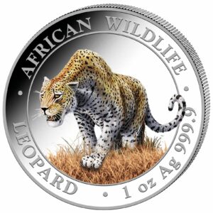 1 Unze Silber African Wildlife Leopard 2023 (Auflage: 5.000 | coloriert)