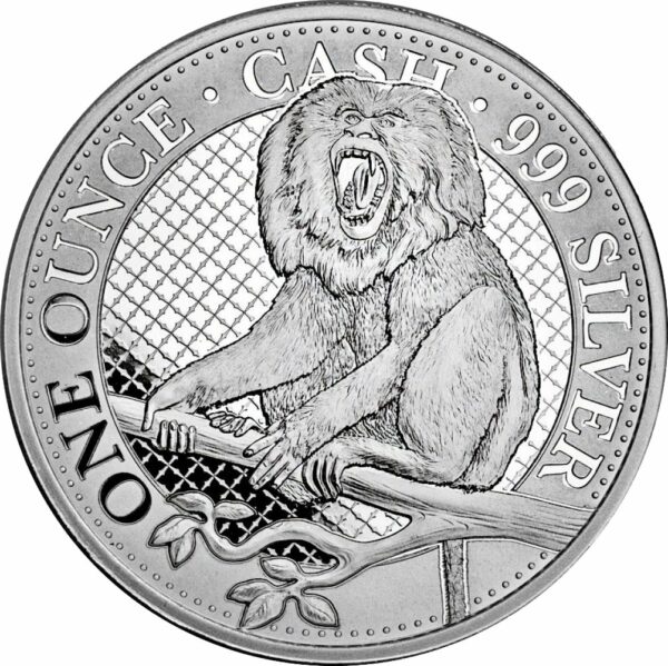 1 Unze Silber Bartaffe India Wildlife 2023 (Auflage: 7.500)