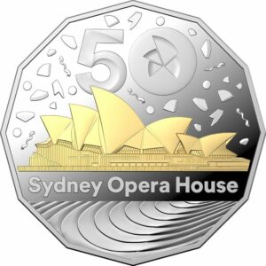 Silber Sydney Opera House 2023 (Auflage: 5.000 | teilvergoldet | Polierte Platte)