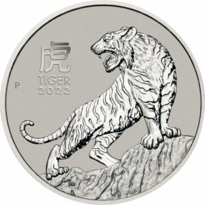 1 Unze Platin Lunar III Tiger 2022 (Auflage: 5.000)